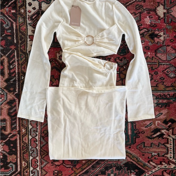 Cream maxi dress azariah - Picture 2 of 2